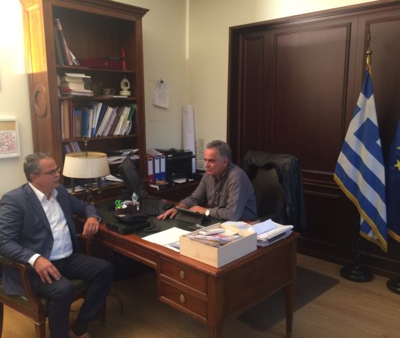 Συνάντηση Δημάρχου  Πλατανιά  με τον Υπουργό Εσωτερικών
