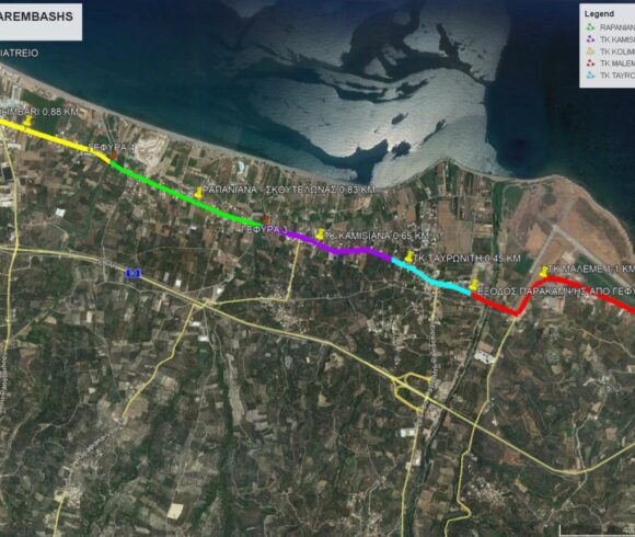 Ένταξη του έργου Ανάπλασης και Βελτίωσης Πεζοδρομίων, της Π.Ε.Ο στο Τμήμα Mάλεμε – Κολυμβάρι” στο Πρόγραμμα “ ΑΝΤΩΝΗΣ ΤΡΙΤΣΗΣ”, για τον Δήμο Πλατανιά